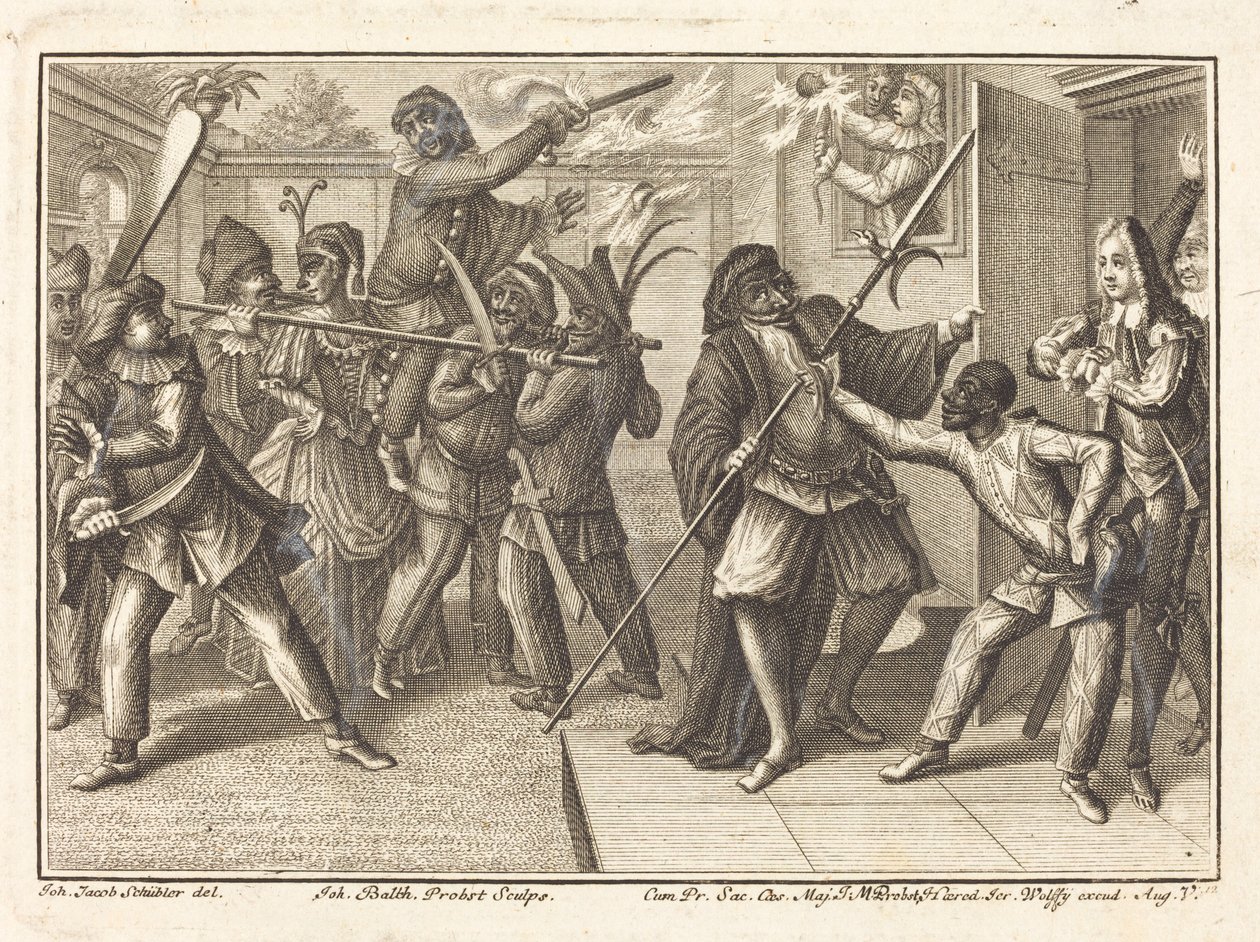 Kaptenen återfår sin frihet av Johann Balthasar Probst after Johann Jacob Schübler