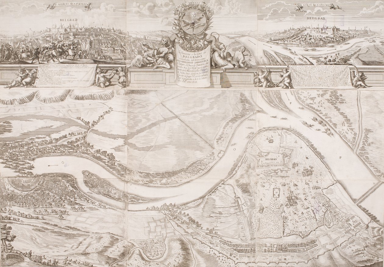Fästningen och staden Belgrad av Johann Baptist Gumpp