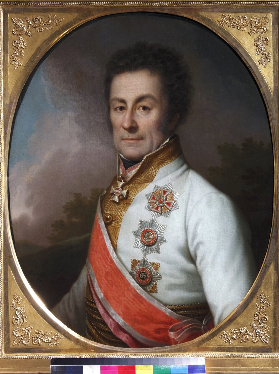 Le general Johan von Klenau und Janowitz - Porträtt av general Johann Graf von Klenau (1758-1819) - Johann Baptist von Lampi, den yngre (1775-1837). Olja på duk av Johann Baptist II Lampi