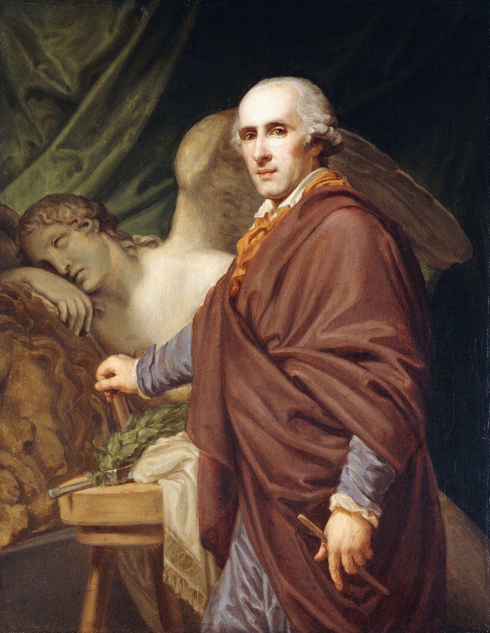 Porträtt av Antonio Canova av Johann Baptist Edler von Lampi
