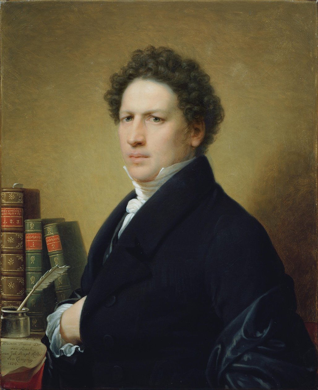 Dr von Bach av Johann Baptist Lampi d. Ä.