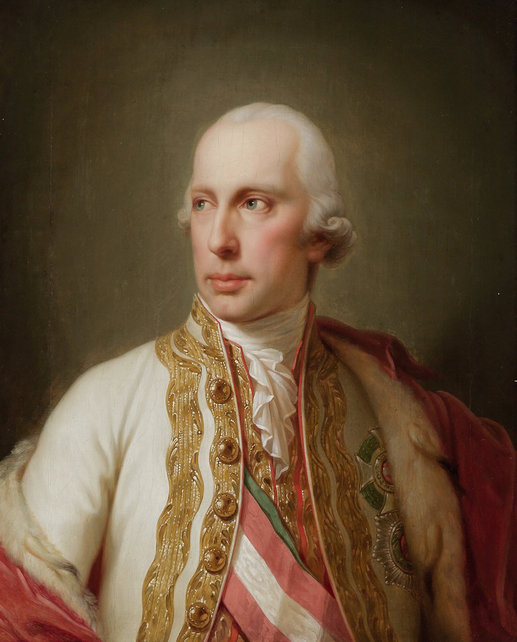 Porträtt av den helige romerske kejsaren Frans II 1768-1835 av Johann Baptist Lampi the Younger