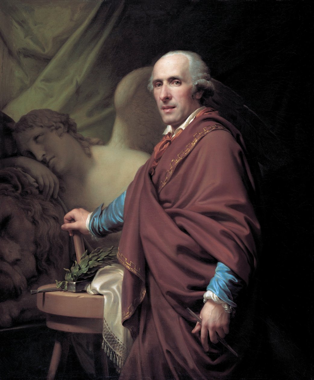 Porträtt av skulptören Antonio Canova 1757-1822, 1806. av Johann Baptist Lampi the Younger