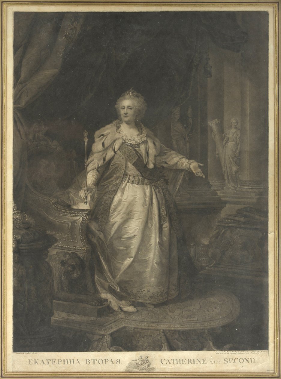 Katarina II av Ryssland (1729-1796) av Johann Baptist von Lampi the Elder