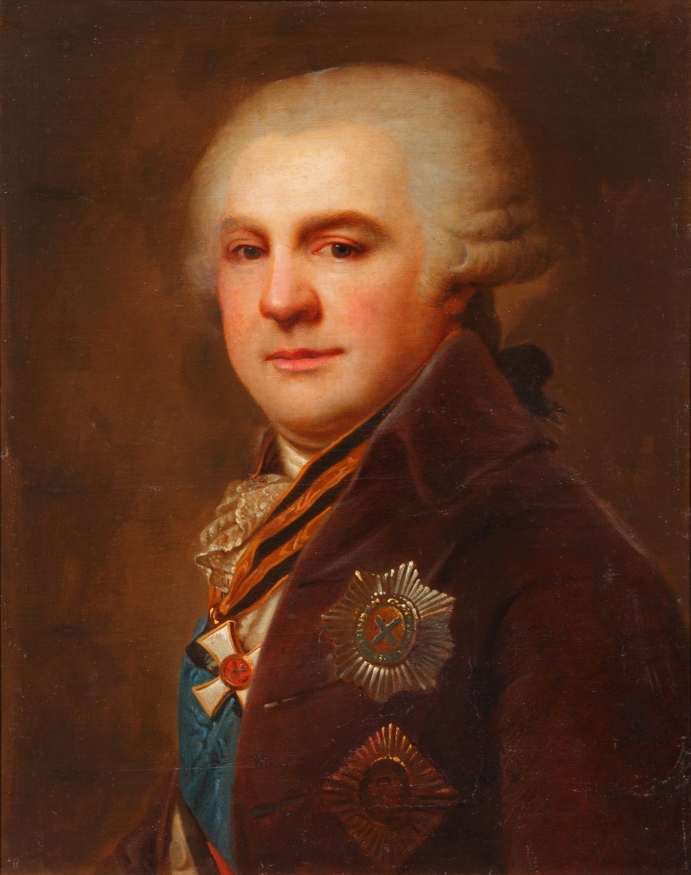 Porträtt av greve Alexander Nikolaevich Samoilov 1744-1814, efter 1796 av Johann Baptist von Lampi the Elder