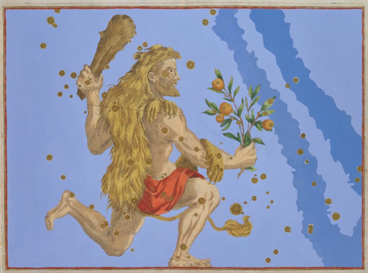 Konstellation av Hercules lejonskinn, från 