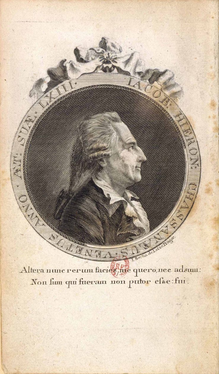 Porträtt av Giacomo Girolamo Casanova 1725-1798 av Johann Berka