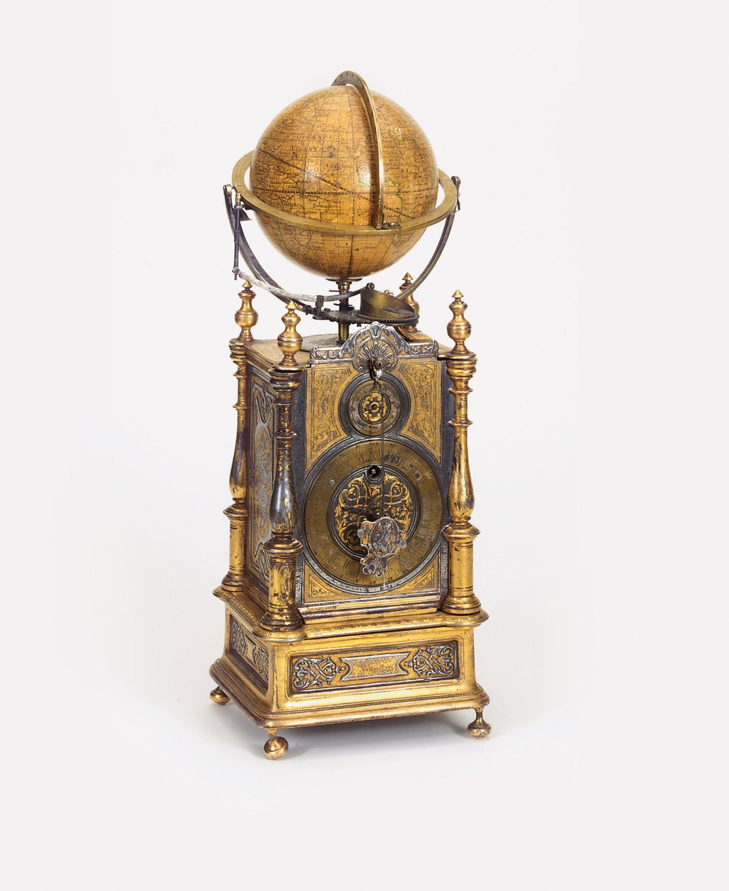 En kontinental astronomisk klocka av Johann Bernhard Bauer