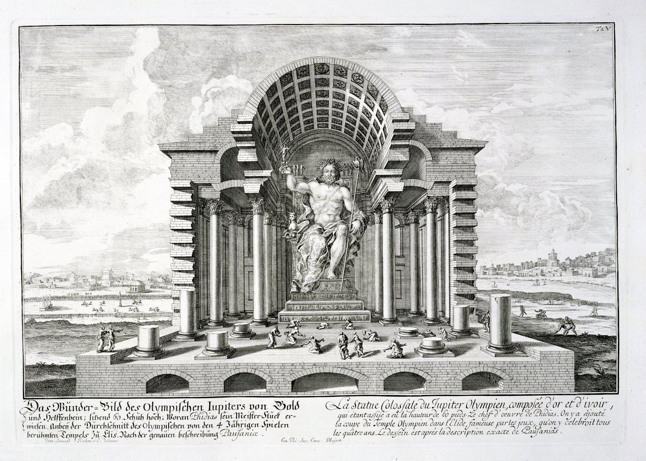Statyn av Olympian Zeus av Phidias, plåt 5 från 