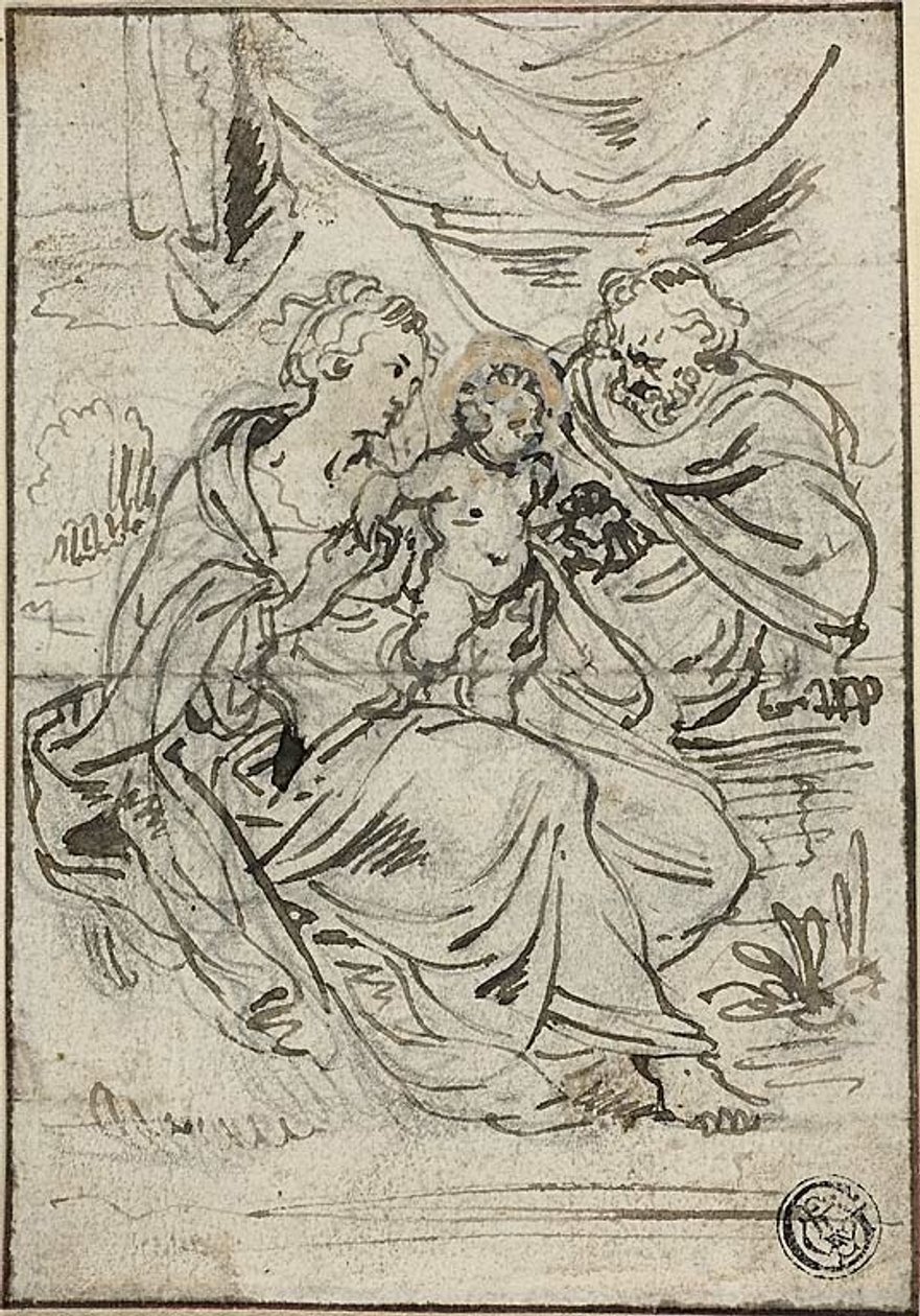 Heliga familjen av Johann Boeckhorst