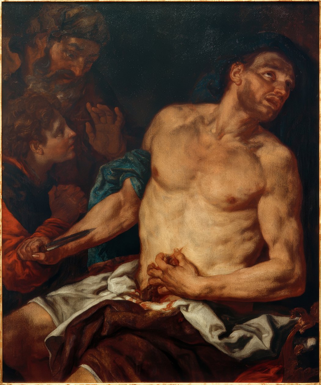Catos självmord av Johann Carl Loth