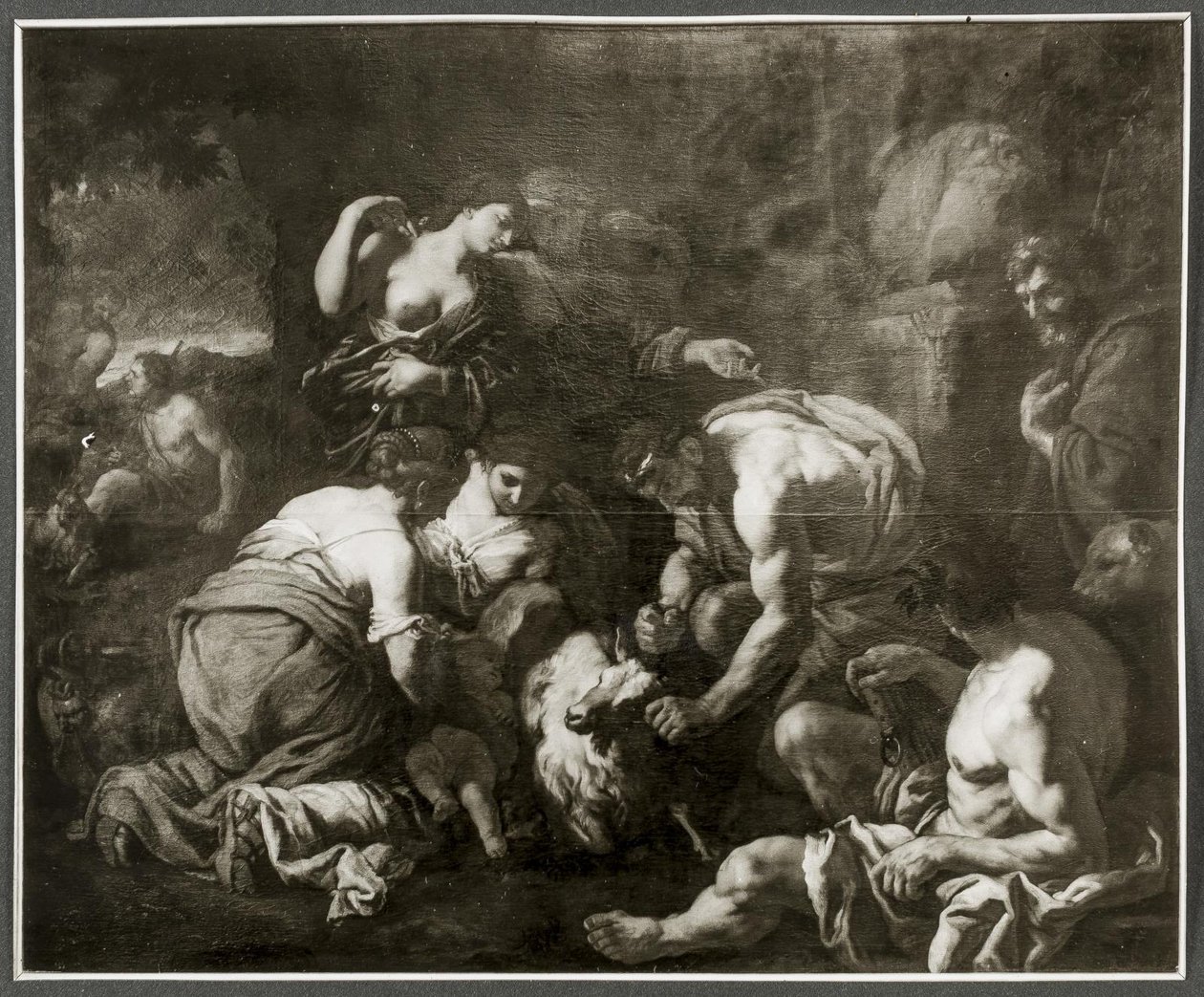 Jupiter som diar från geten Amalthea av Johann Carl Loth