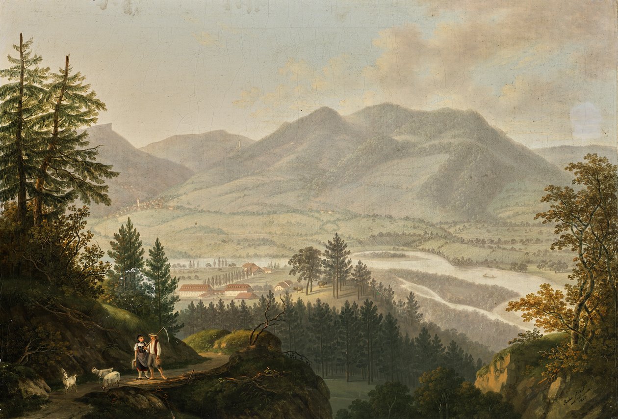 Omgivningen av Habsburg-ruinerna av Johann Caspar Rahn