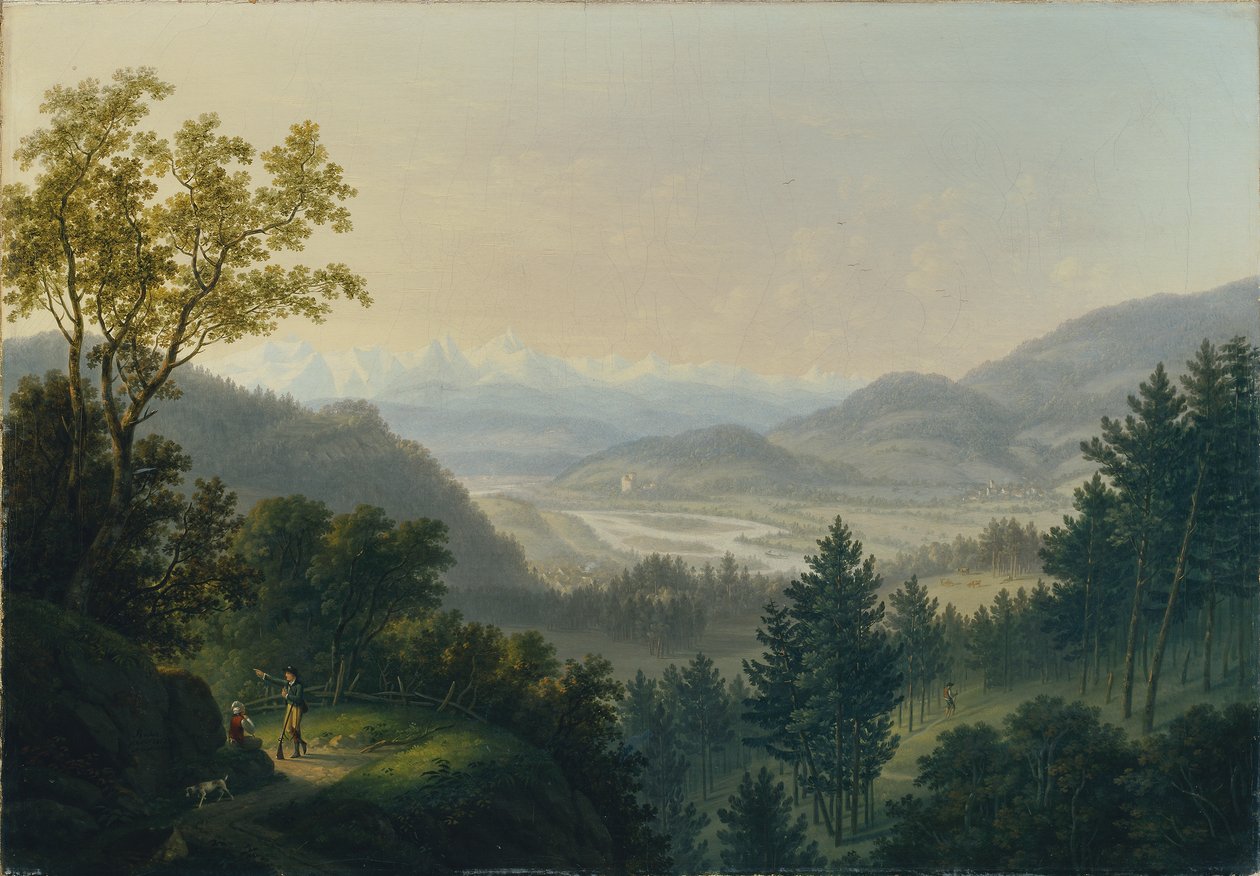 Omgivningen av Habsburg-ruinerna av Johann Caspar Rahn