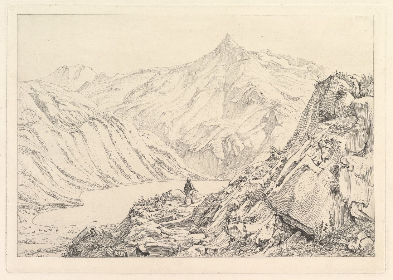 Bockhart Lake Der Bockhardsee, tidigt 1800-tal. av Johann Christian Erhard