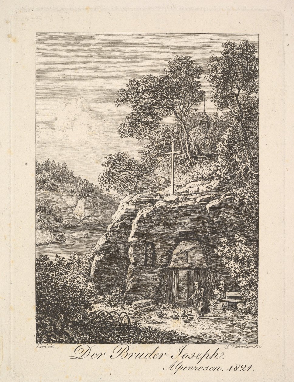 Broder Joseph i Alperna, 1820. av Johann Christian Erhard