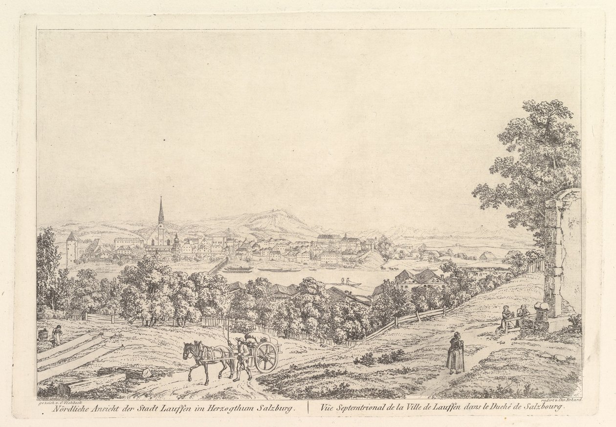 Vägar i hertigdömet Salzburg, tidigt 1800-tal. av Johann Christian Erhard
