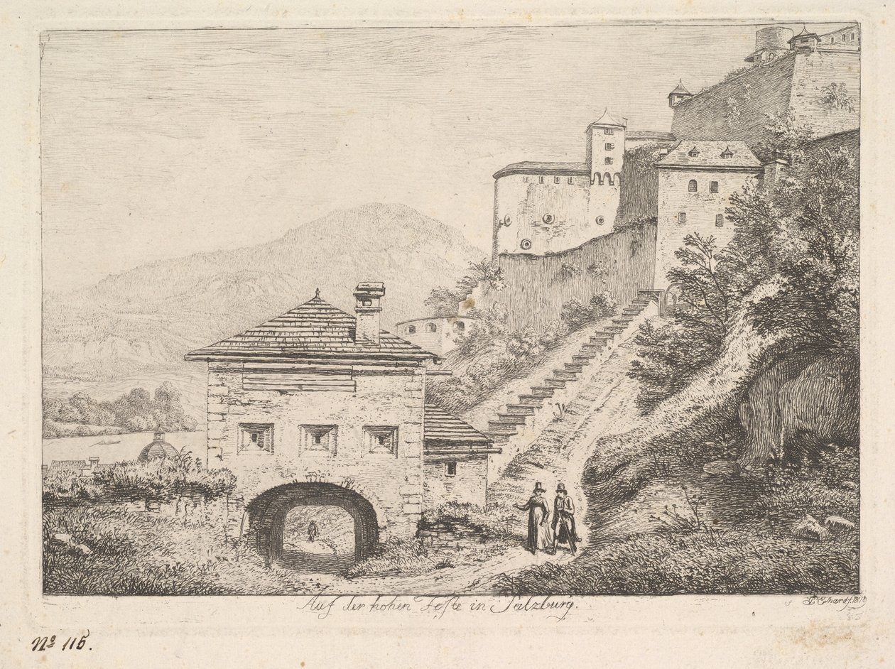 Höghelgen i Salzburg, 1819. av Johann Christian Erhard