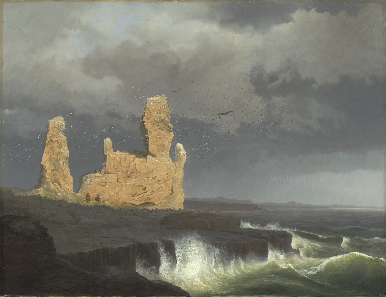 Den isländska kusten, 1889 av Johann Christian Ezdorf