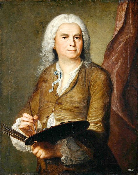 Johann Alexander Thiele (1685-1752) (olja på duk) av Johann Christian Fiedler