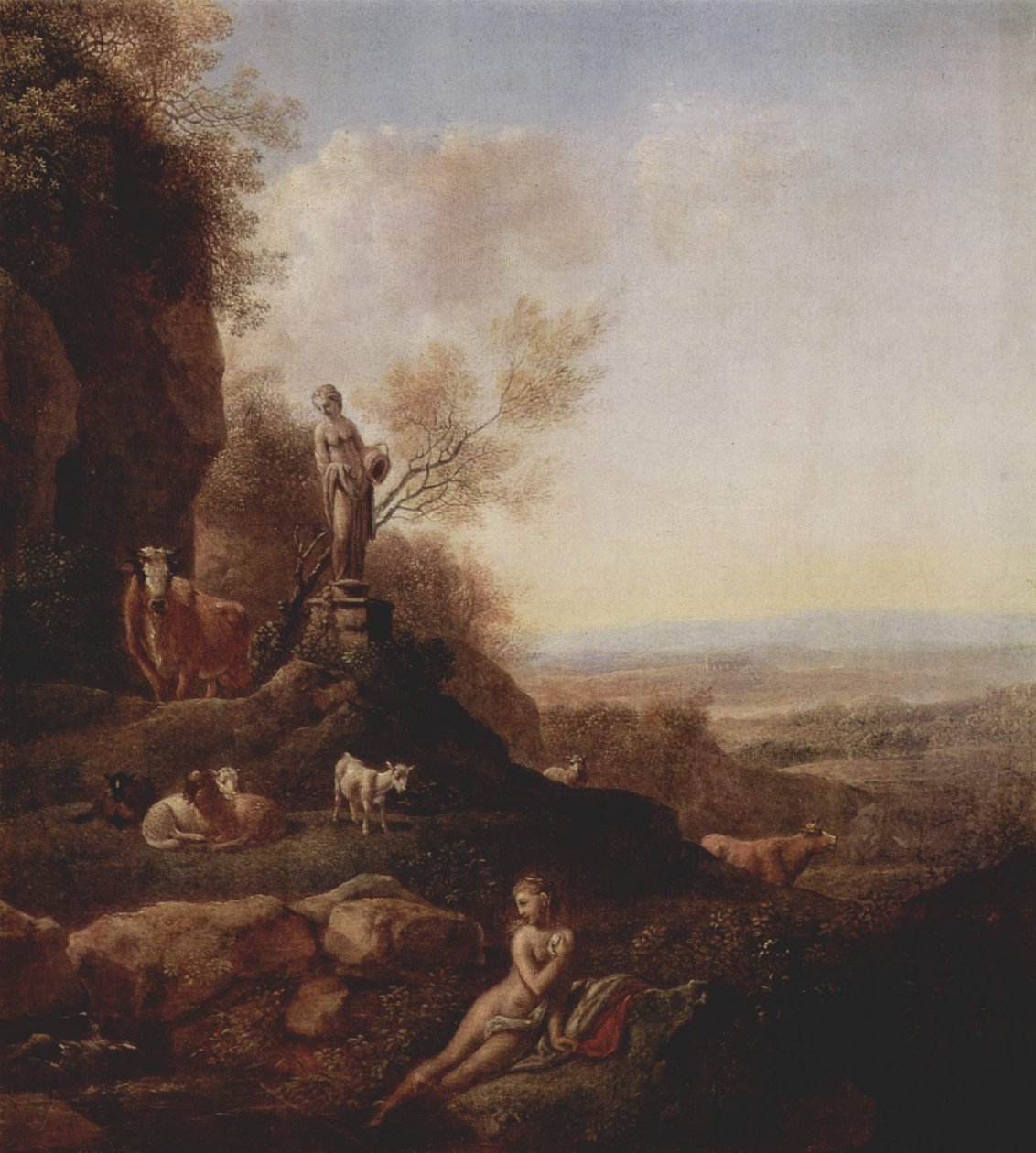 Italienskt landskap av Johann Christian Klengel