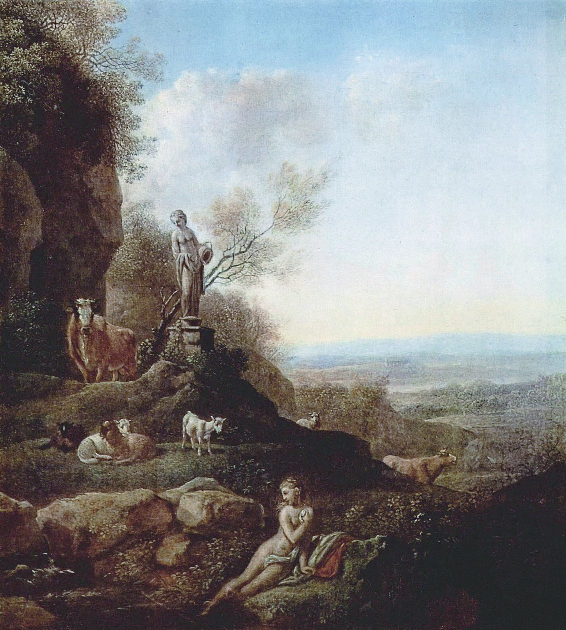 Italienskt landskap av Johann Christian Klengel
