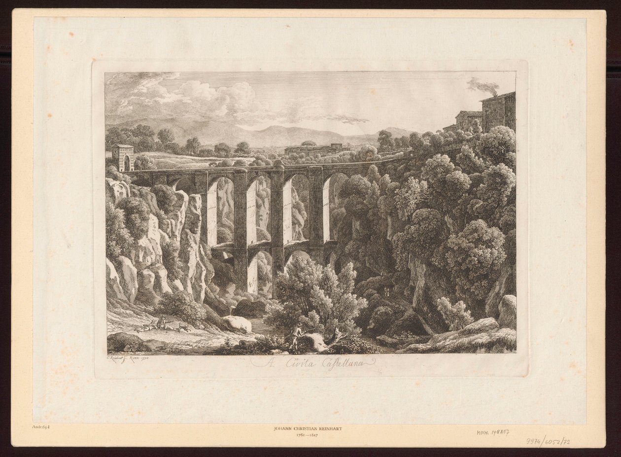 Akvedukter – A Civita Castellana av Johann Christian Reinhart