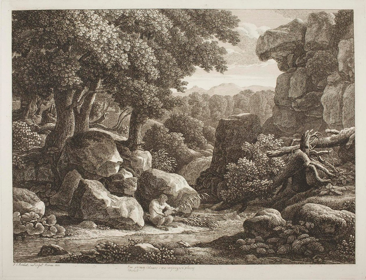 Skogslandskap av Johann Christian Reinhart