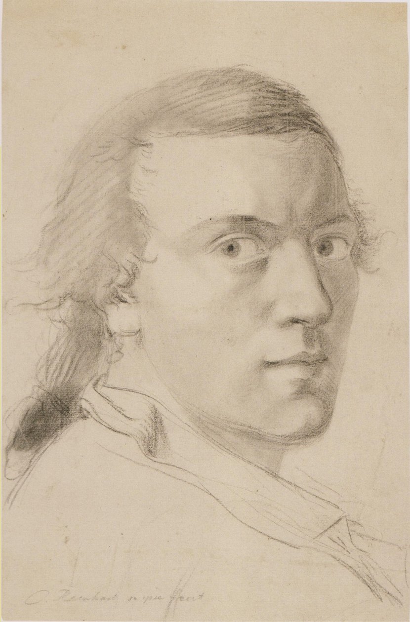 J C Reinhart Självporträtt 1786 av Johann Christian Reinhart