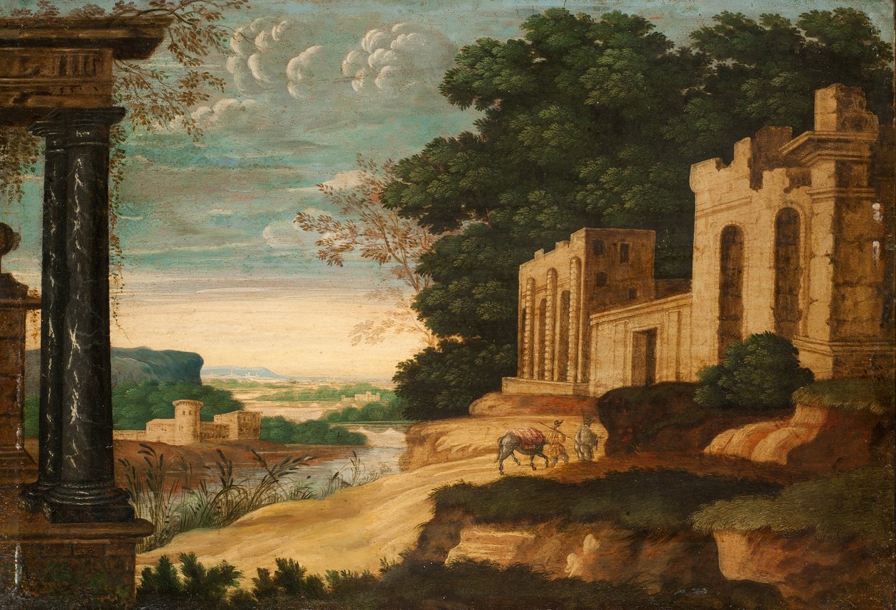 Klassiskt landskap av Johann Christian Reinhart