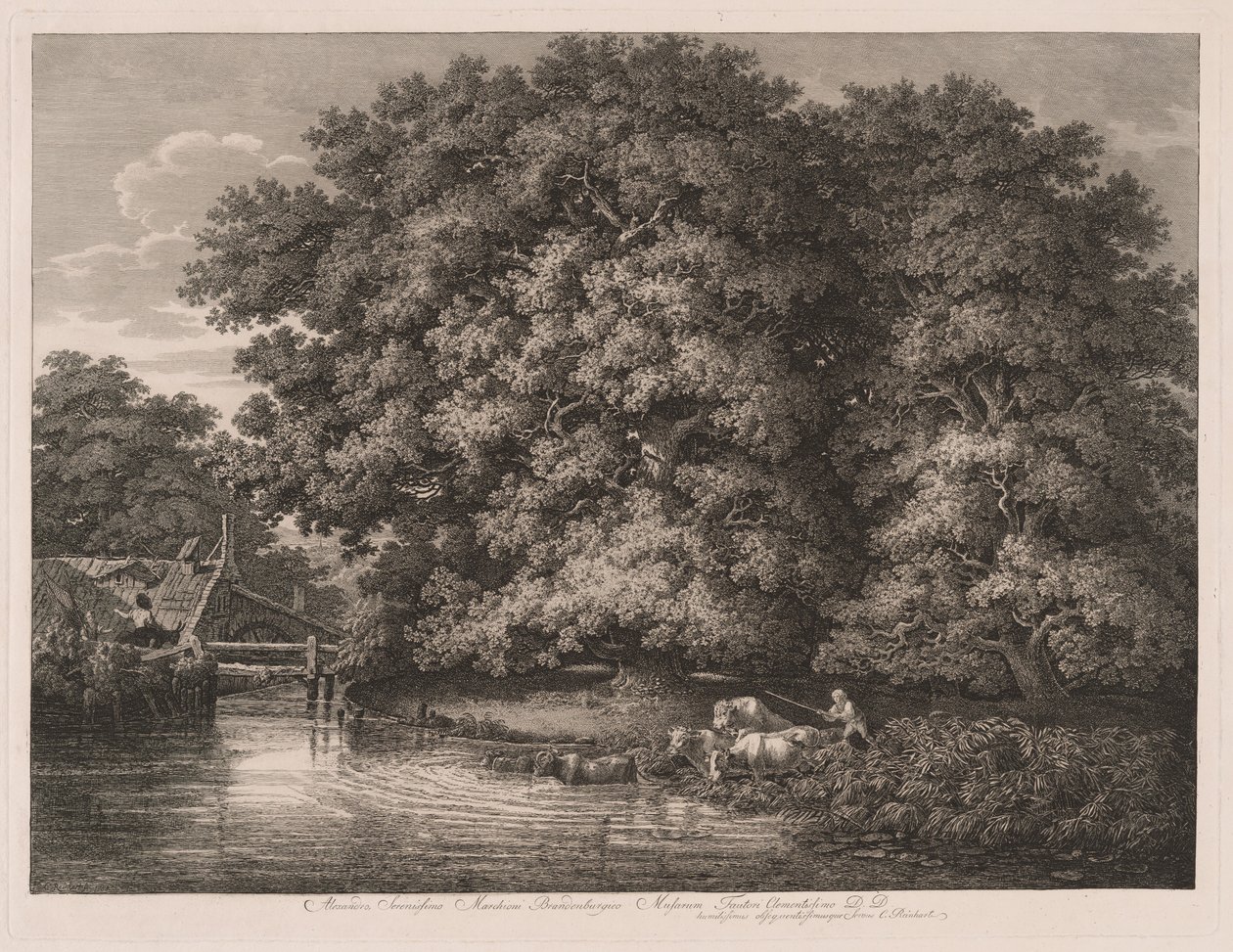 Kvarnen vid Great Oaks av Johann Christian Reinhart