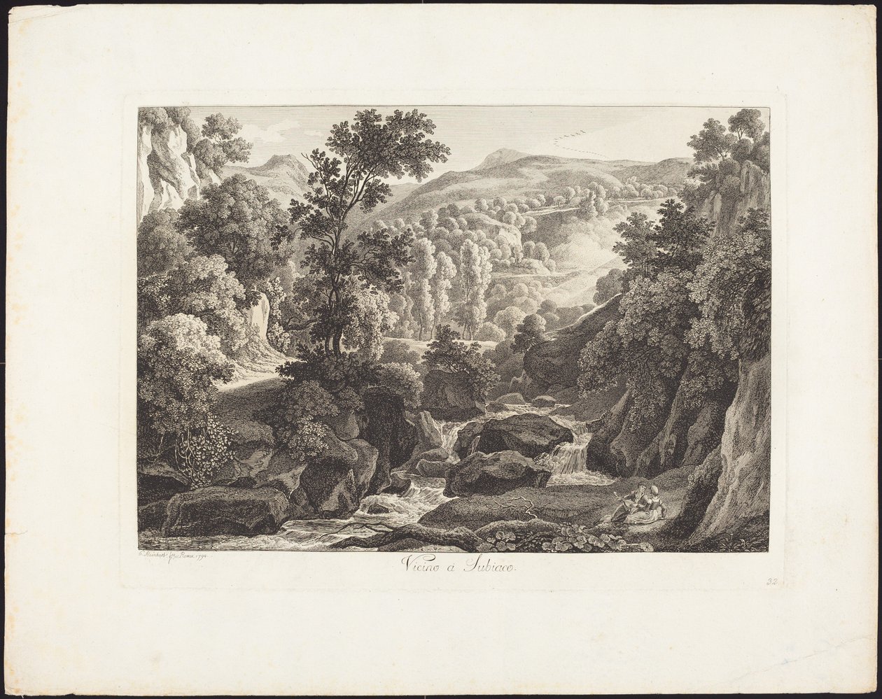 I närheten av Subiaco av Johann Christian Reinhart
