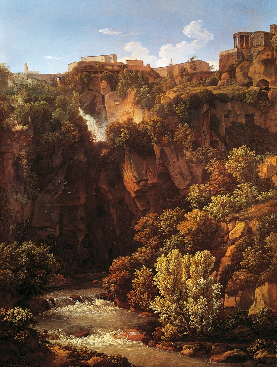 Vattenfall i Tivoli av Johann Christian Reinhart