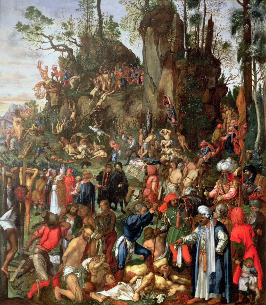De tiotusenas martyrskap, kopia av en målning av Albrecht Durer av Johann Christian Ruprecht