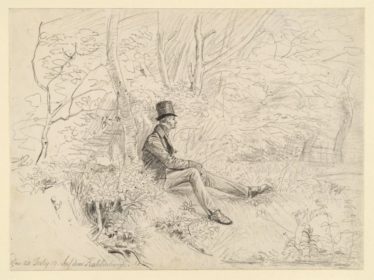 Vilande herre i skogen på Kahlenberg av Johann Christoph Erhard