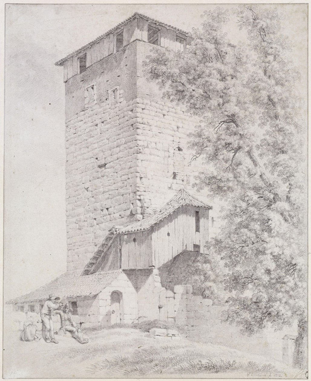 Det femkantiga tornet i Nürnberg av Johann Christoph Erhard