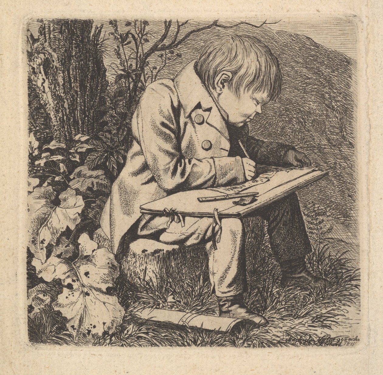 Konstnären Hoffman av Johann Christoph Erhard