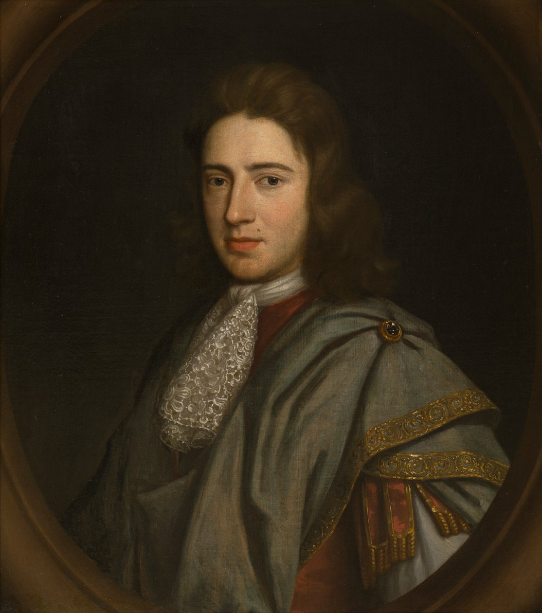 Porträtt av Sir John Bridgeman, 3:e Bart (1667-1747), ca 1680-1711 (olja på panel) av Johann Closterman