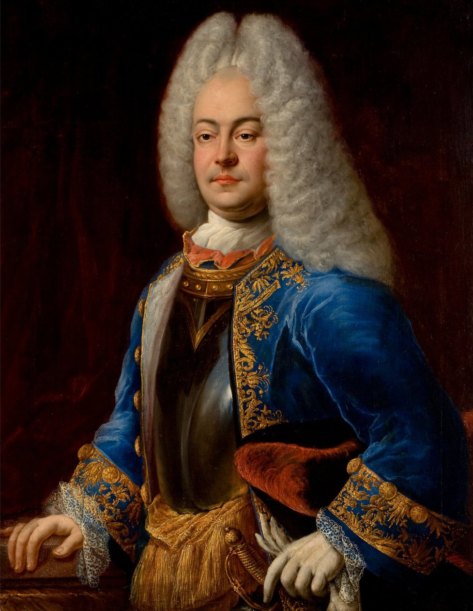 George Albert, prince de Frize orientale - George Albert (1690-1734), Prince of East Frisia, av Eichler, Johann Conrad (1688-1748). Olja på duk av Johann Conrad Eichler