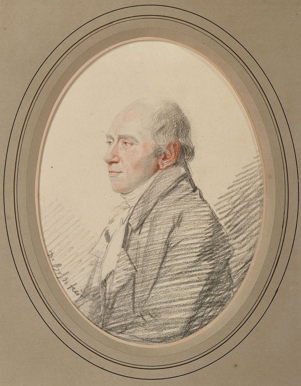 Porträtt av kompositören Muzio Clementi 1752-1832, slutet av 1820-talet. av Johann Dominik Bossi