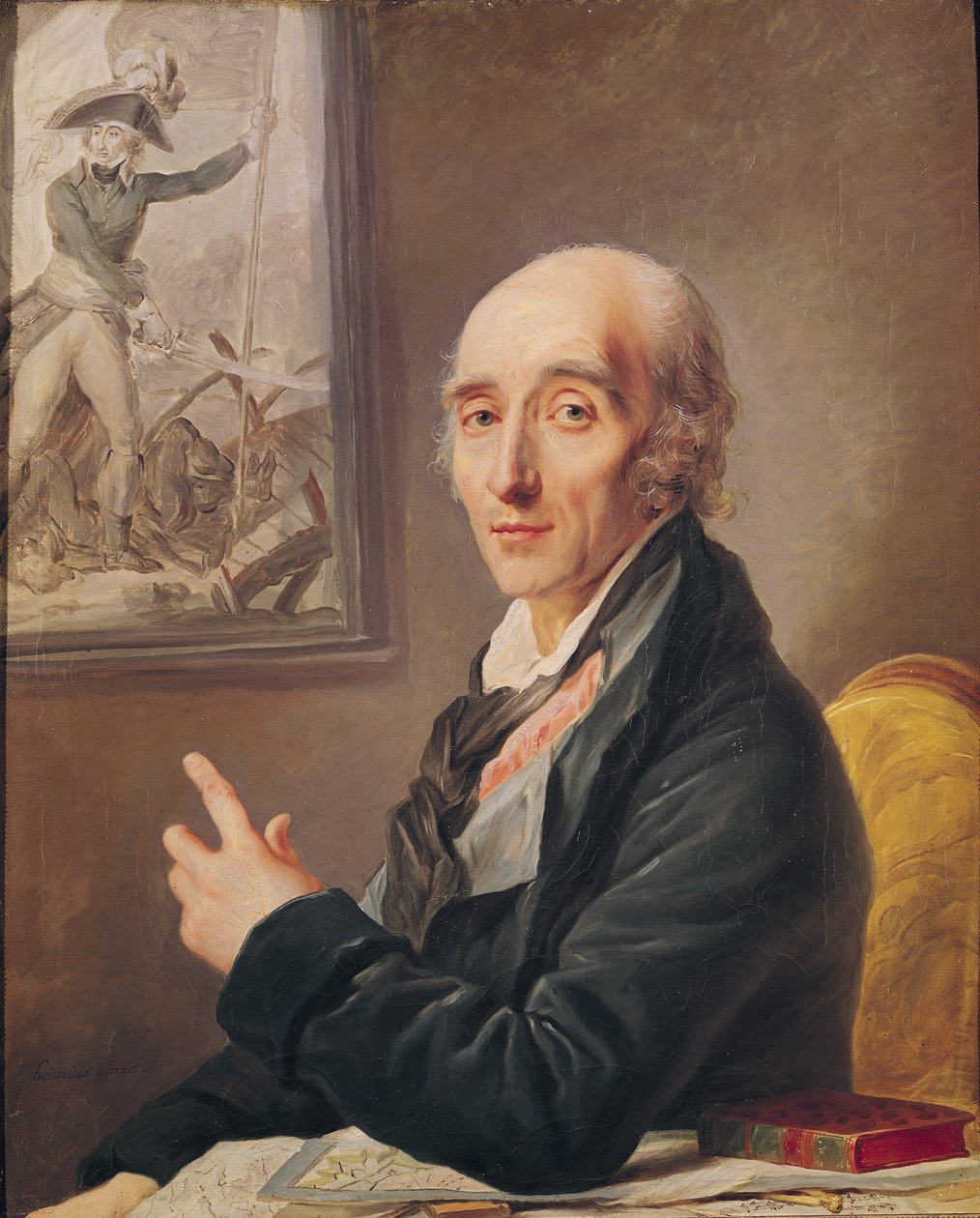 Porträtt av marskalk Pierre Francois Charles Augereau (1757-1816) av Johann Ernst Heinsius