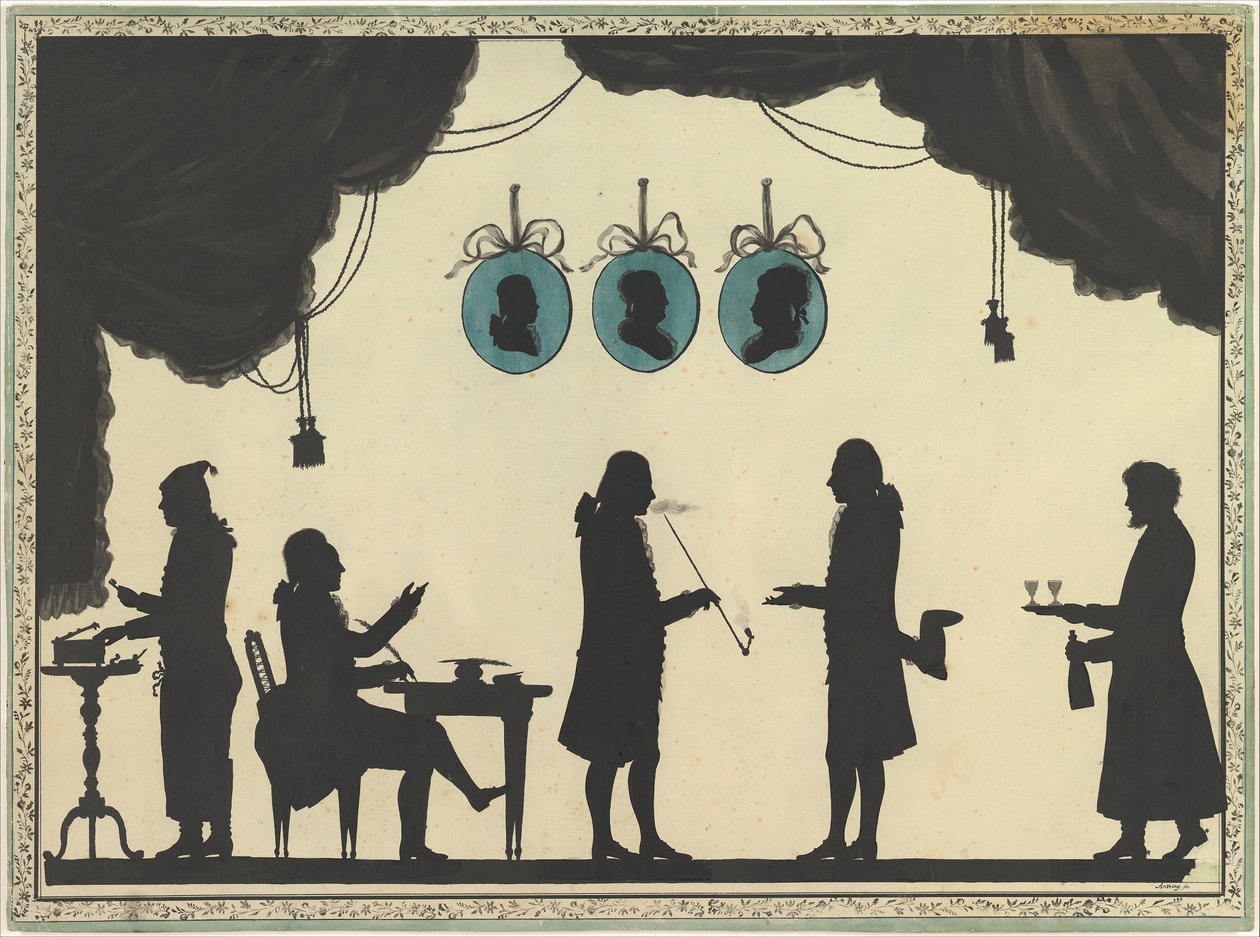 David Röntgen and Company i Sankt Petersburg, ca. 1784-86. av Johann Friedrich Anthing