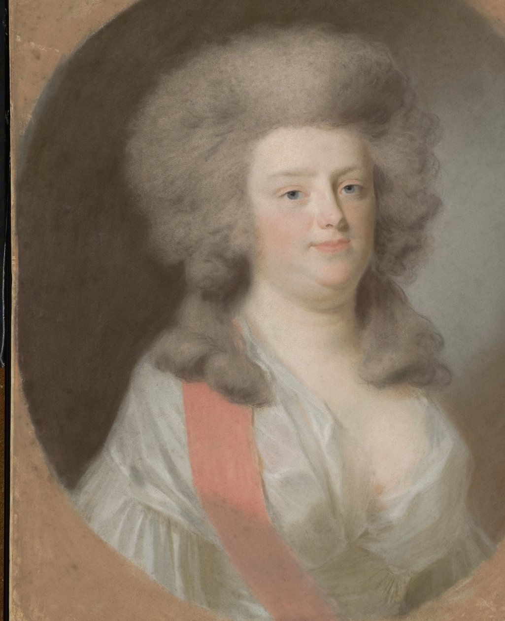 Augusta Maria Carolina av Nassau-Weilburg (1764-1802). Systerdotter till Willem V, Prins av Orange-Nassau, dotter till hans syster Carolina av Johann Friedrich August Tischbein