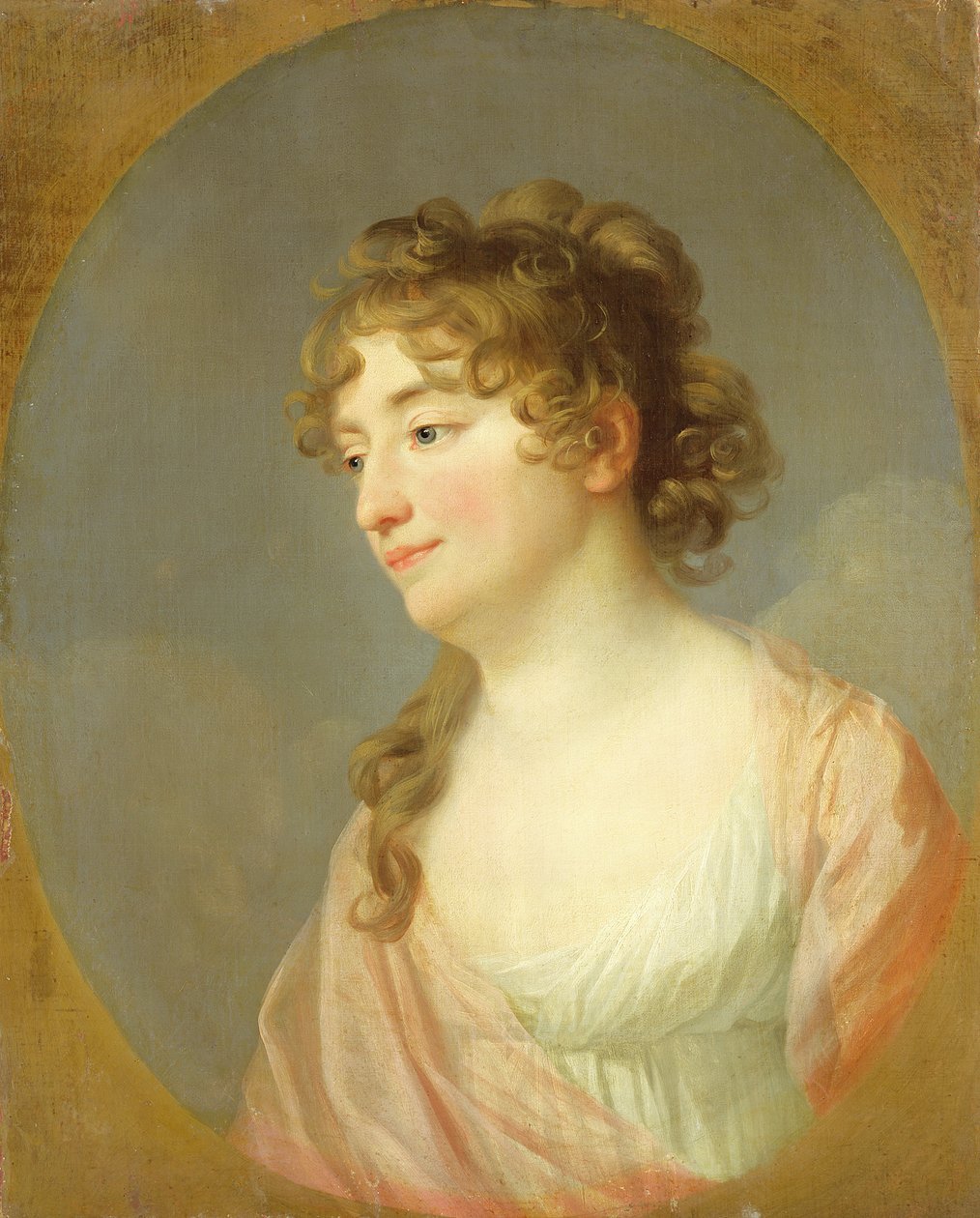 Krigsrådet Wilhelmine Schmidt, ca 1800 av Johann Friedrich August Tischbein