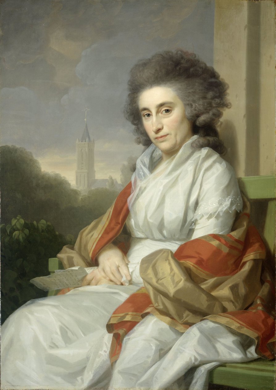 Porträtt av Cornelia Rijdenius, hustru till Johannes Lublink II av Johann Friedrich August Tischbein