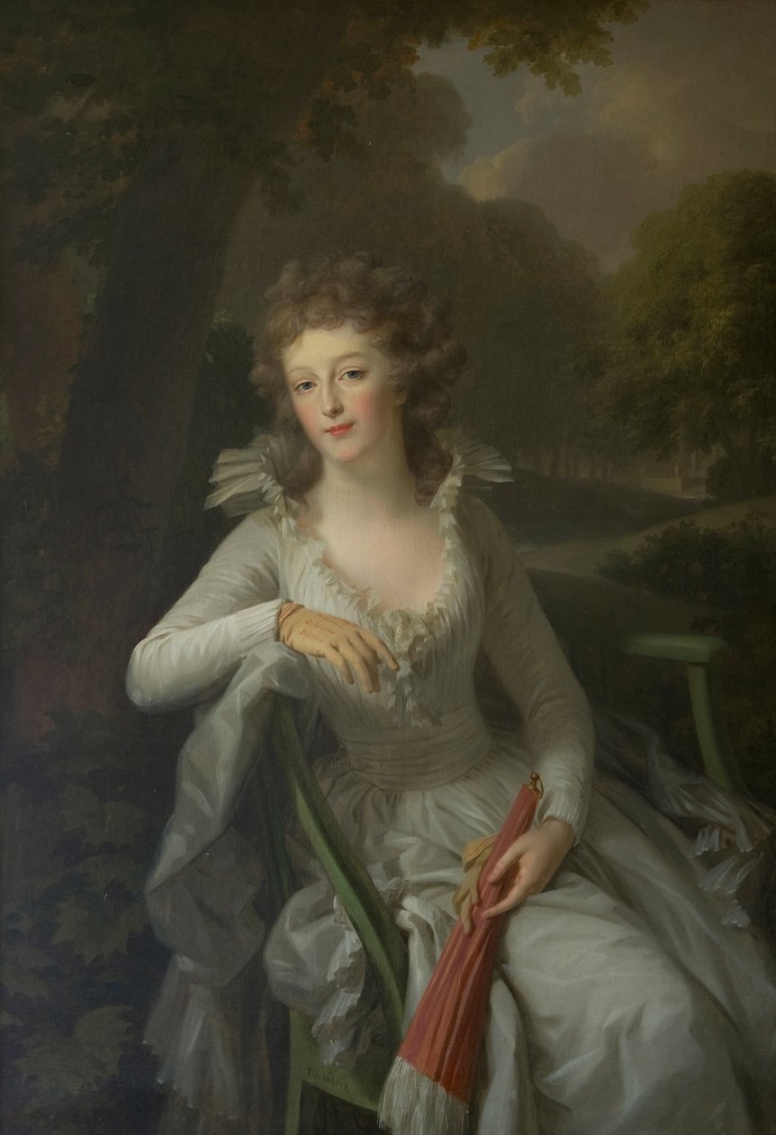 Porträtt av Jacoba Margaretha Maria Boreel ( -1816) av Johann Friedrich August Tischbein