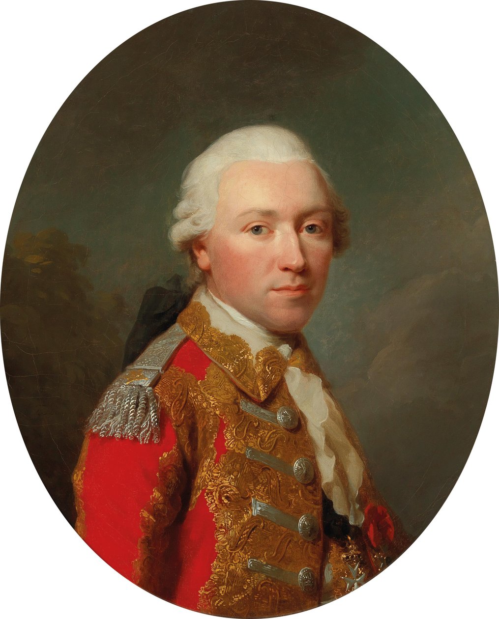 Porträtt av Louis-Francois, markis av Chambray 1737-1807, 1776. av Johann Friedrich August Tischbein