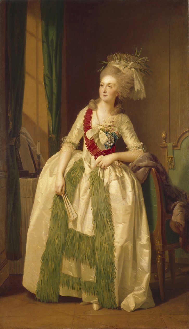 Porträtt av prinsessorna Natalya Vladimirovna Saltykova, 1780-talet av Johann Friedrich August Tischbein