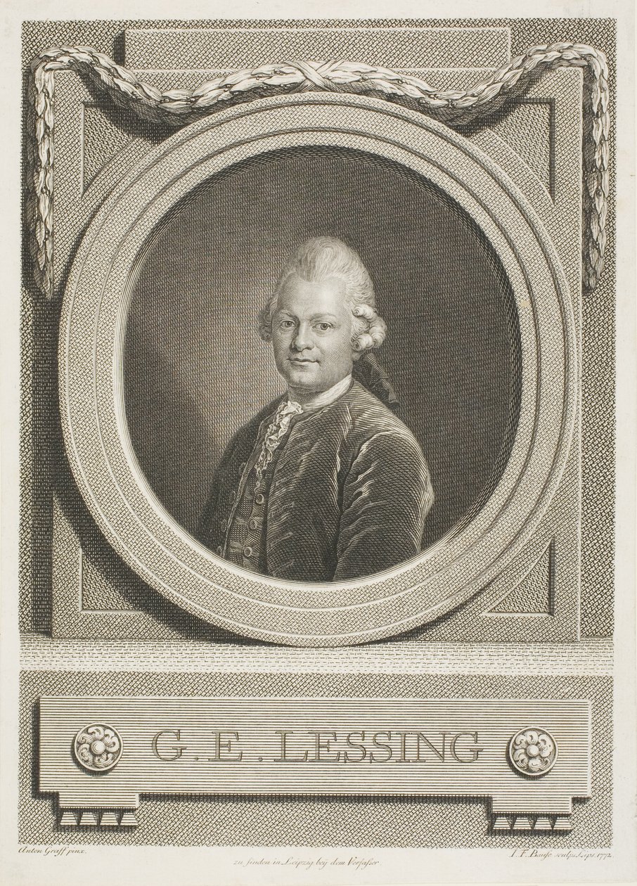 G.E. Lessing av Johann Friedrich Bause