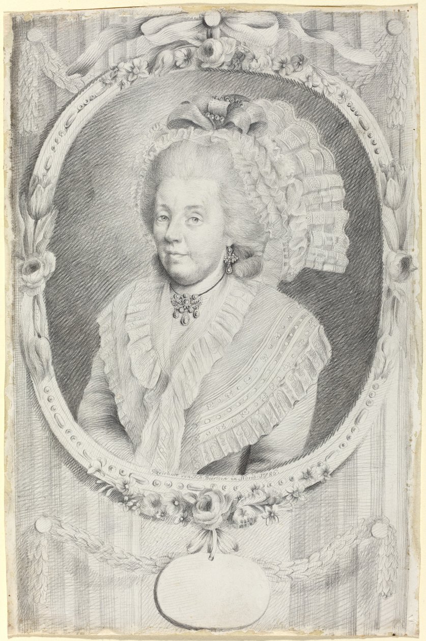 Frau Gottfried von Herder av Johann Friedrich Bierlein